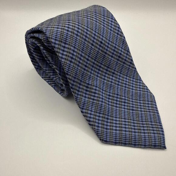 Extra Long cK Calvin Klein Neck Tie Blue Silk/Viscose - Picture 1 of 4